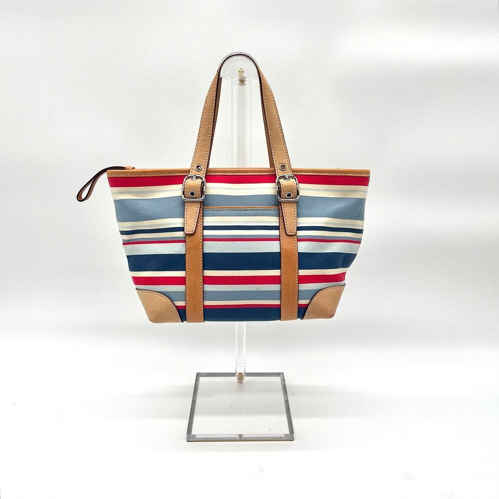COACH Y2K Vintage Hampton Striped Mini Satchel
